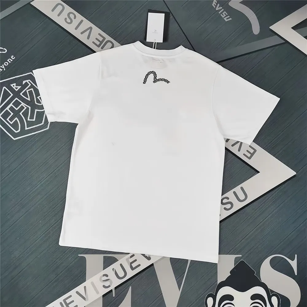 Evisu 2025New Arrival T ⚠ Quality⚠ Same Style T 。 ，Black S-XXL，White S-XXL，Gray M-XXL，Red S-XXL， Red M-XXL